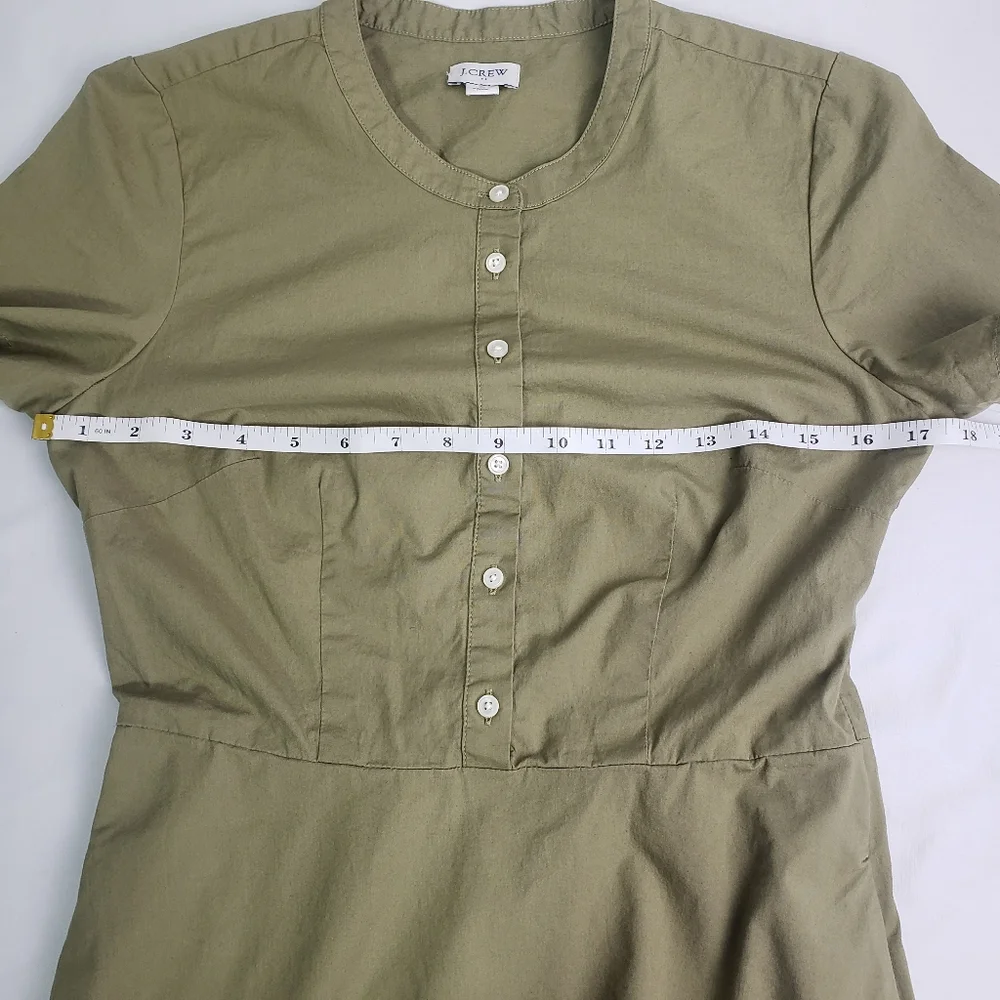 J. Crew Button Down Cotton Minimalist Dress